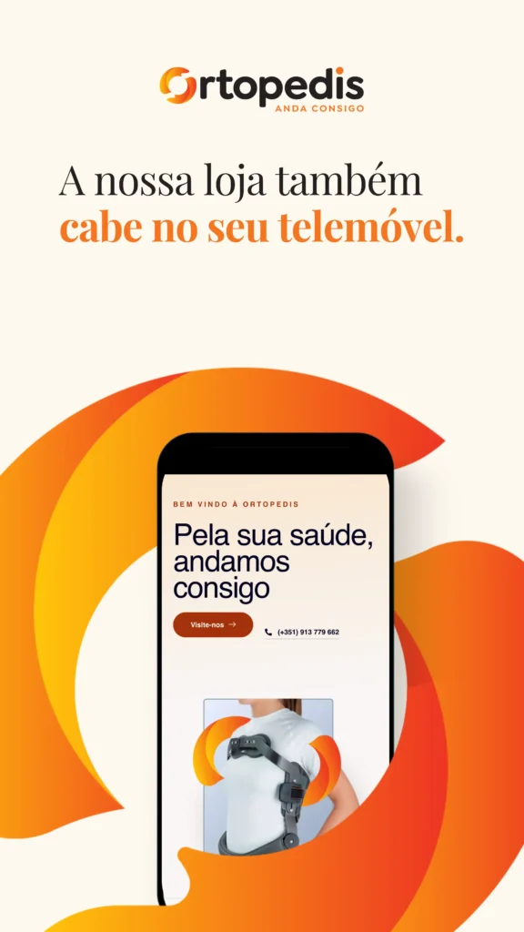A nossa loja também cabe no seu telemóvel